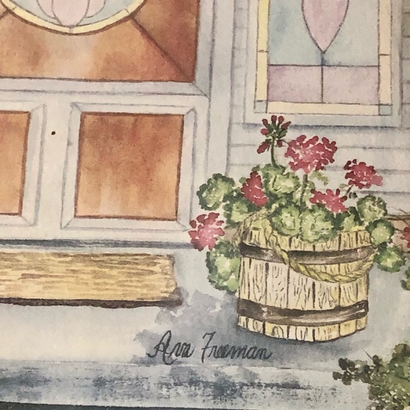 Ava Freeman’s Carousel Horse on Front Porch Framed Print - Picture 2 of 3